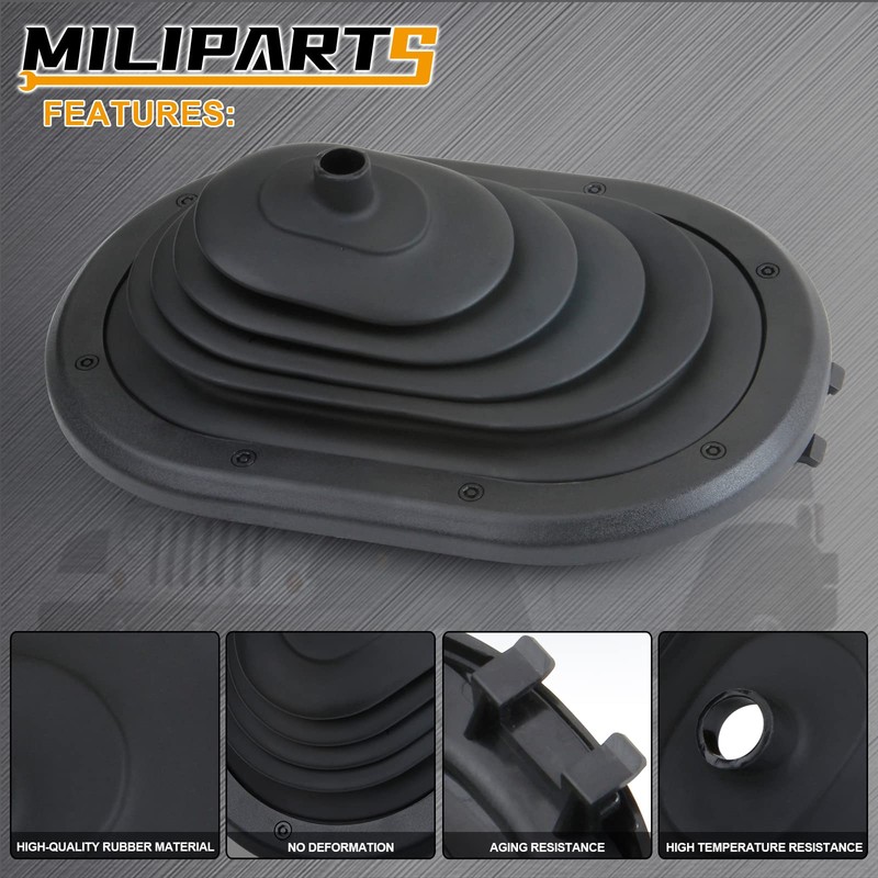 Bota de cambio manual de goma compatible con Jeep Wrangler