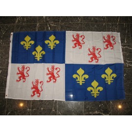 3X5 Picardy French Region France Flag Rough Knitted Flag 3'X5' Banner