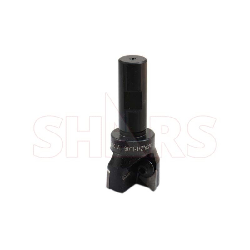 Shars 1-1/2" 90 Degree 3/4" Shank Indexable End Mill with