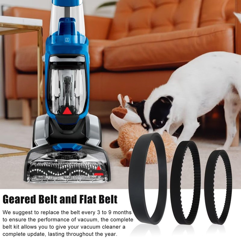 Replacement Belt Set for Bissell ProHeat 2X Revolution Pet Pro