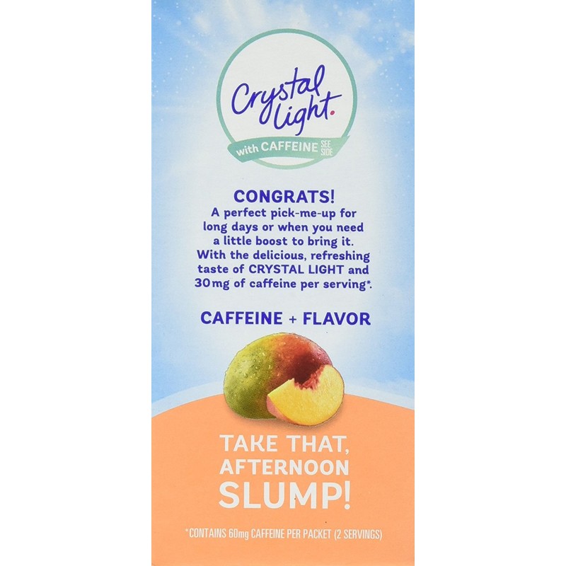 Crystal Light Sugar-Free Peach Mango Drink Mix (10 On-the-Go Packets)