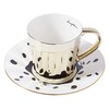 Luycho] Angled Mirror Cup & Saucer_Panda Dalmatian_11oz
