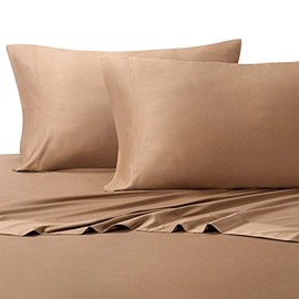 Royal Hotel Bedding Soft Hotel Cooling Sheets for Hot Sleepers, 4PC Organic Viscose Derived from Bamboo Sheets, Sheet and Pillow Cases Set - Deep Pocket (Olympic-Queen - Taupe)