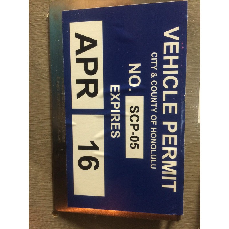 Ioras Permit Out Of State Permit Sticker Plate Bracket Mount