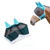 Andiker Maschera da mosche per cavalli con orecchie, morbida lycra,