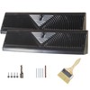 JUYO VONSAN 18 inch Baseboard Register Vent Cover Grill Black