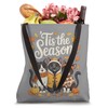 Tis The Season Black Cat Fall Autumn Pumpkin Tote Bag
