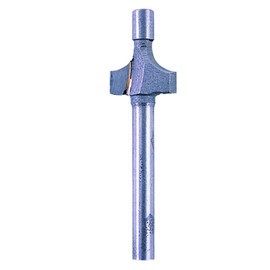 PROXXON No. 29036 Trimmer Bit, 1 Piece, Beveled (R0.1 inch (3.2 mm), Shaft Diameter 0.1 inch (3.2 mm))