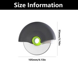 2 Pcs Stainless Steel Pizza Cutter, Disc Pizza Cutter with Protective Cover, Wheel Easy to Clean, for Making Bread and Pizza