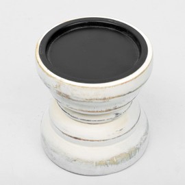 BHAVATU Farmhouse Rustic Wood Candle Holder, Holder for Special Ocassion, Home Décor, Ideal Gifts, Wedding, Parties Decorations, Candle Stick Holders (4" X 4" X 4" Inches)