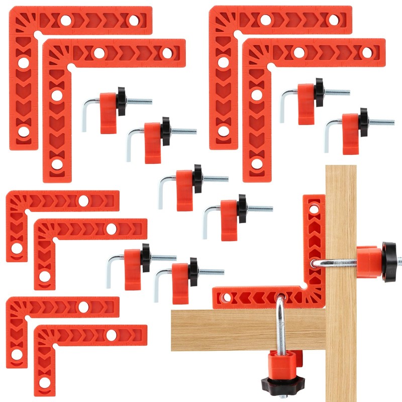 16pcs Right Angle Clamp Set, 90 Degree Clamp,Positioning Squares, 3inch