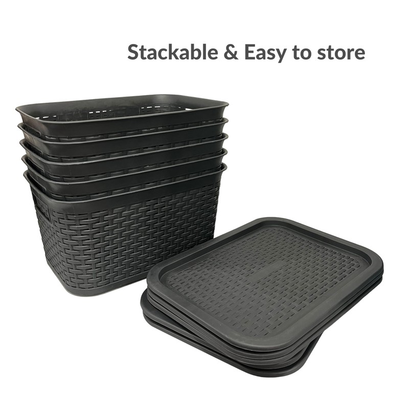 ABBAware Set of 5 Lids, Plastic Storage Box Covers, Durable