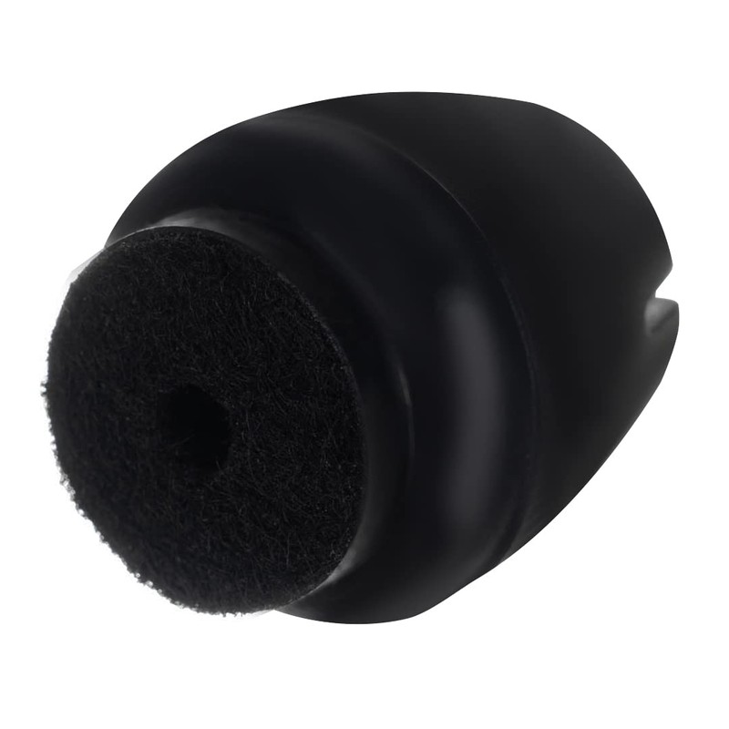 Chair Leg Caps Black Round 16 Pieces 12-16 mm Floor
