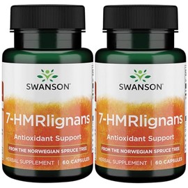 Swanson 7-Hmrlignans from Norwegian Spruce Tree 40 Milligrams 60 Capsules (2 Pack)