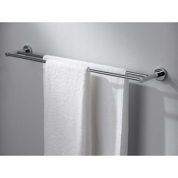 Kosmos 1122052 843 mm Stainless Steel and Zinc Alloy Haceka Double Towel Rail, Silver by Haceka