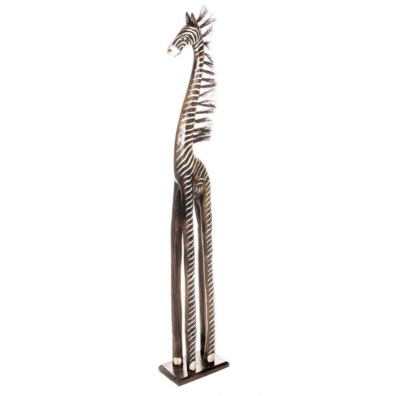 30 cm Wooden Giraffe Decorative African Style Handmade Fair Trade