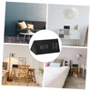 Gatuida LED Alarm Clock with Sound Control Wooden Digital Desk