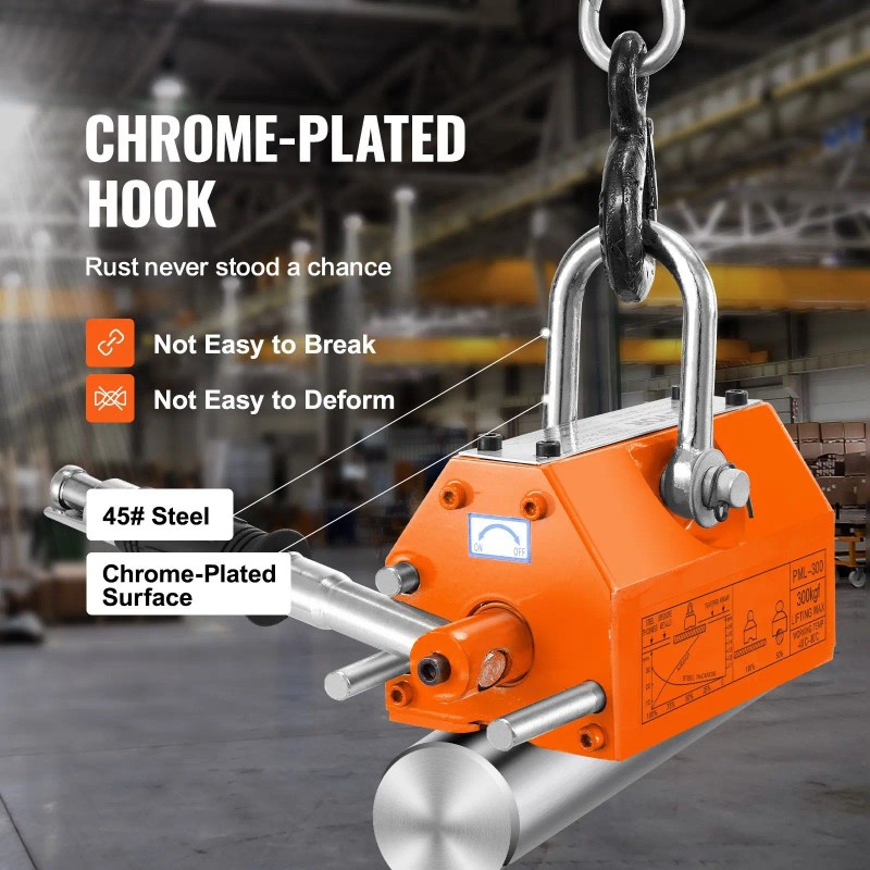 Heavy Duty Neodymium Steel Lifting Magnet 300 Kg 2.5 Safety