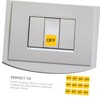 CAXUSD 12sheets Off Stickers Caution Labels for Equipment Easy to
