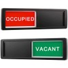 Privacy Sign Vacant Occupied Home Office Restroom Conference Bathroom, Black-