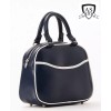 John Galt Navy Top Women's Handle Purse Handbag Bag New