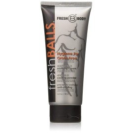 Fresh Balls Anti Chafing Deodorant Cream For Men 3.4Oz Pack Of 2 Talc Free