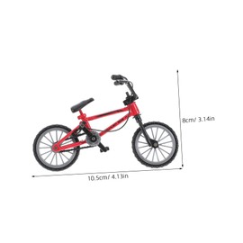 BESPORTBLE Dollhouse Mini Bike Accessory Tiny Bicycle Model 1:12 Scale Realistic Simulation Toy for Boys and Girls