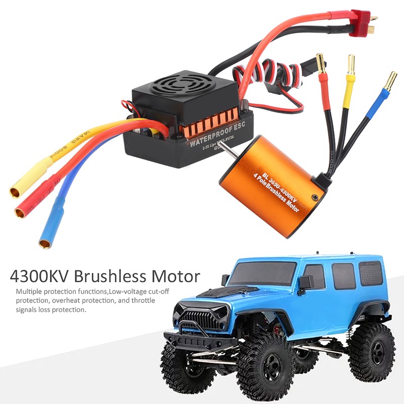3650 4300KV Brushless Motor 60A ESC Upgrade Parts Accessory for