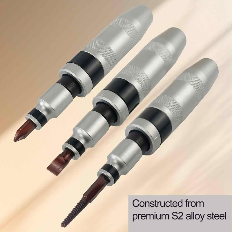 YuYBrightmi 12 PCS Manual Impact Driver, S2 Alloy Steel Impact