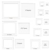 BENECREAT 16 Sizes Square Quilting Template, Acrylic Intricate Sewing Machine