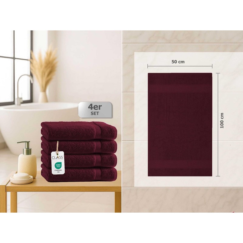 Class 4 Piece Terry Towel Set | Pack of 4