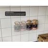 Printari Spice Rack Wall Shelf for 4 Ankerkraut Cork Jars