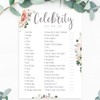 Baby Shower Games Celebrity Name Game Boho Floral Design (BSCNB)