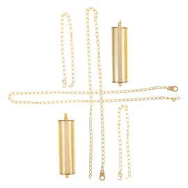 TEHAUX 5 Sets Heavy Duty Iron Clock Weight for Grandfather Wall Clocks with Chain Hooks Office Accessories