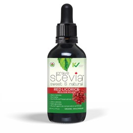 CRAVESTEVIA - All Natural Liquid Stevia Drops - Sugar Replacement | Organic | Gluten Free | Non-GMO | 30ml Bottle (Red Licorice)