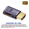 NFHK HDMI macho a HDMI 2.1 hembra, plano, horizontal, 90