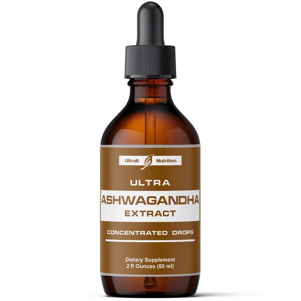 Ultra6 Nutrition Ultra6 Nutrition Ashwagandha Liquid Drops - Organic Ashwagandha
