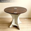 Lightdot 32" Round Dining Table Modern Circle Small Kitchen Table