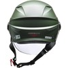 Lead Industrial Motorcycle Half Helmet ZORK Matte Green Large Size