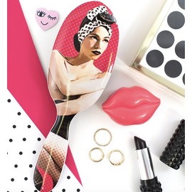 Brushworx Artists and Models Oval Cushion Hair Brush - Miss Be Bop