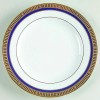 BERNARDAUD Limoges "Madison Blue & Gold"  8 1/4" Salad Plates - Brand New