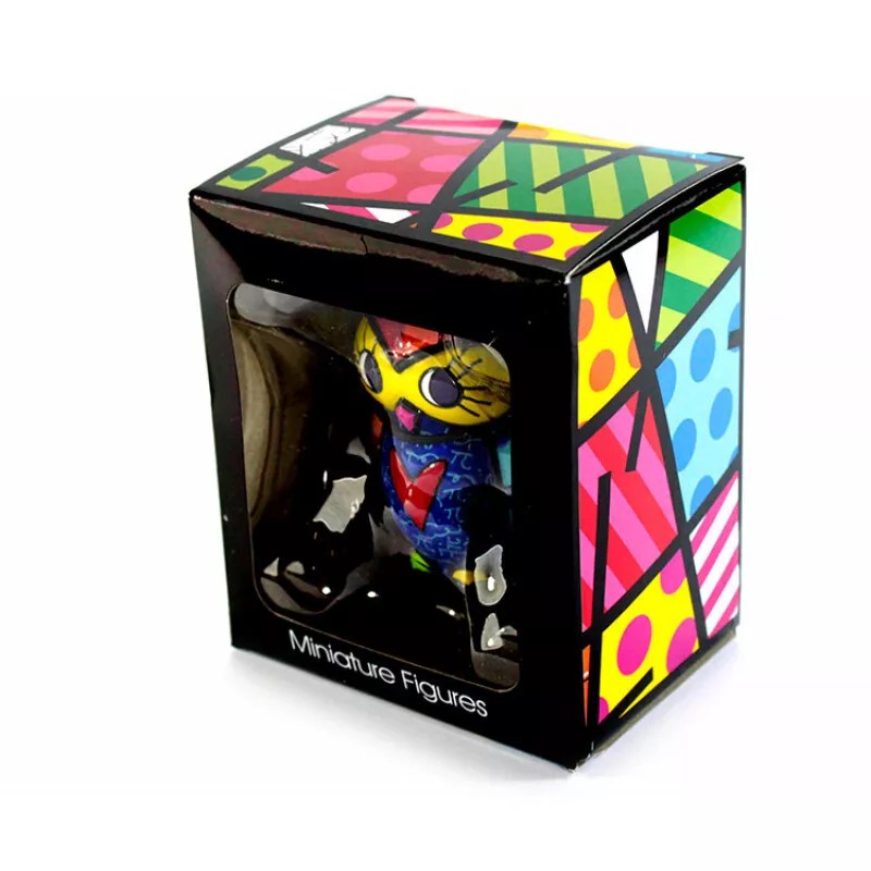 Romero Britto Mini Miniature Figurine: Owl NEW