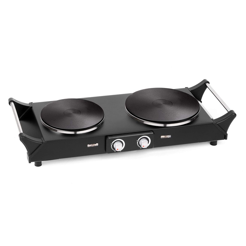 Techwood ES-3203 Hot Plate Electric Double Burner 1800W for Cooking