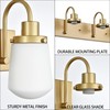 Yaohong 5-Light Bathroom Light Fixtures, Gold Bathroom Vanity Lights with