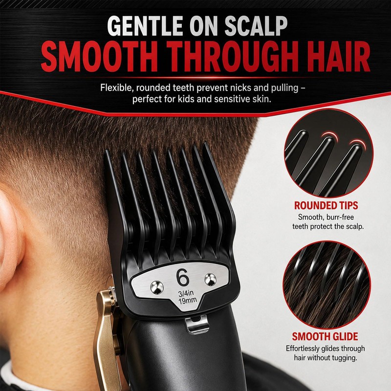 12 Premium Clipper Guards Set Compatible with Wahl Hair Clippers