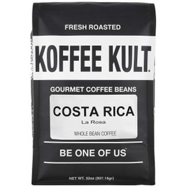 Koffee Kult Costa Rica Coffee - Naranjo La Rosa - Medium Roast Coffee Beans Koffee Kult (Whole Bean, 32oz)