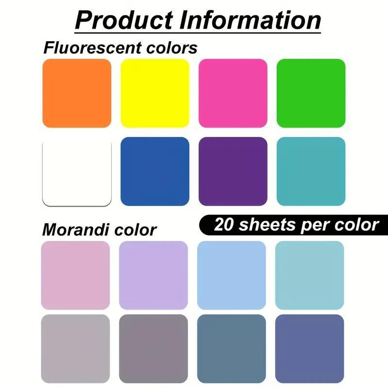 Transparent Sticky Note, 8 Counts/160 Sheets Square Waterproof Self Adhesive