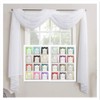 Megachest TAILORED VOILE WINDOW SCARF PELMET (snow white, 58"X197"(145cmX500cm))