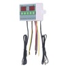 Dual Temperature Controller Waterproof Digital Thermostat with Data Storage for