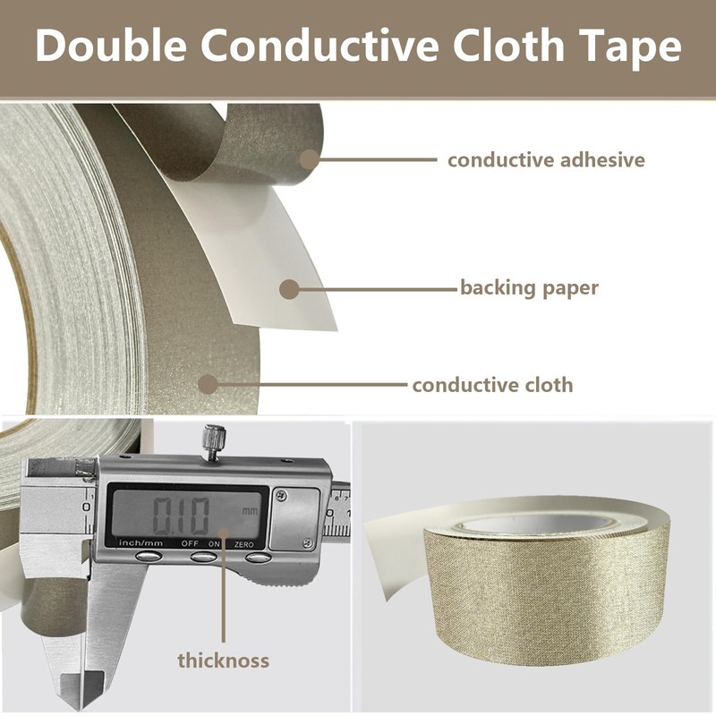 DORIDOMI Faraday Tape - Double Conductive Cloth Tape for EMI